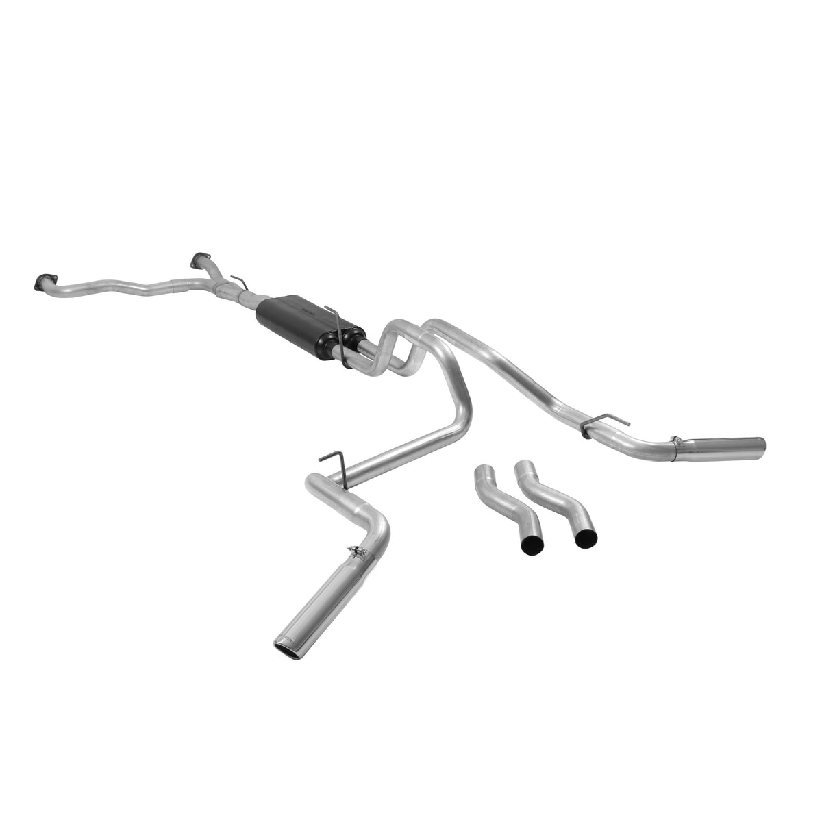 Flowmaster American Thunder Cat-Back Exhaust System - 2004-2015 Nissan TITAN - 3"x13" - Aluminized - 17406 - 7