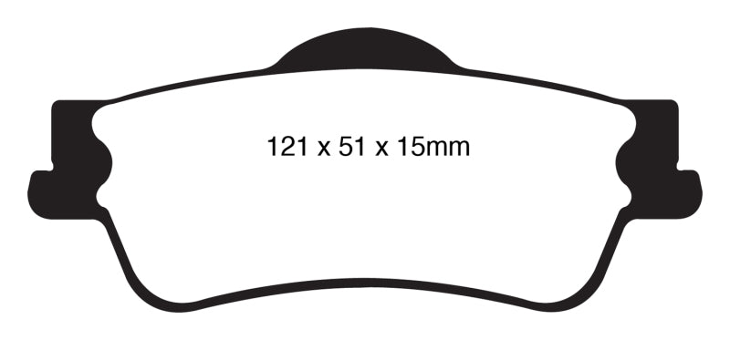 EBC 11+ Chevrolet Caprice 3.6 Redstuff Rear Brake Pads - DP31834C