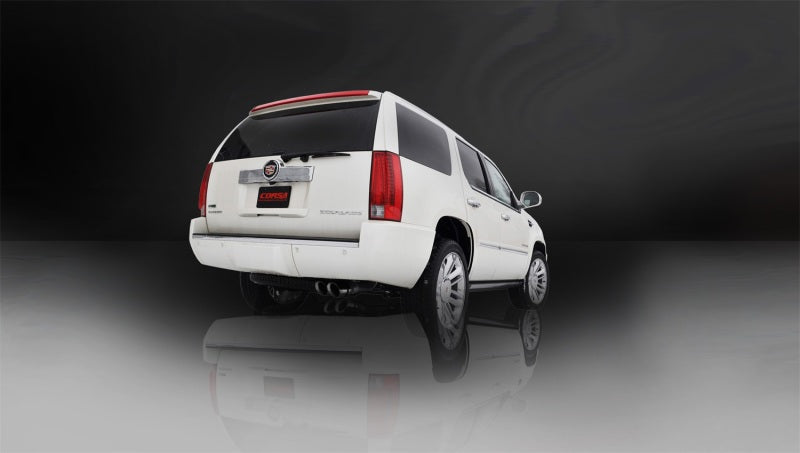 Corsa 2011-2014 GMC Yukon 6.2L V8 3in Cat-Back Single Side w Twin 4in Black Pro-Series Tips - 14882BLK