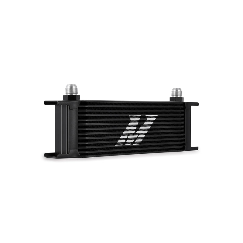 Mishimoto Universal Thermostatic Oil Cooler Kit 13-Row Black - MMOC-U13TBK