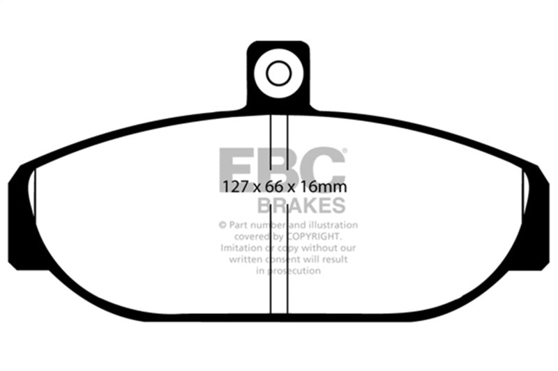 EBC 85-93 Volvo 740 2.1 (Girling) Ultimax2 Front Brake Pads - UD255