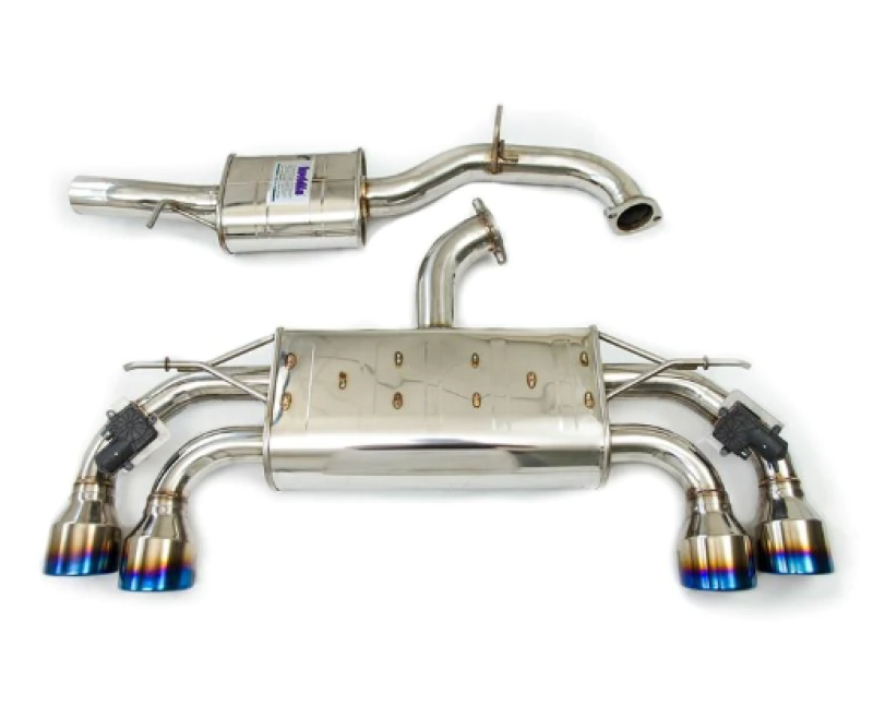 Invidia 18-21 Volkswagen Golf MK7.5 Valved Q300 Rolled Stainless Steel Tip Cat-Back Exhaust - HS17GFR753V4RS