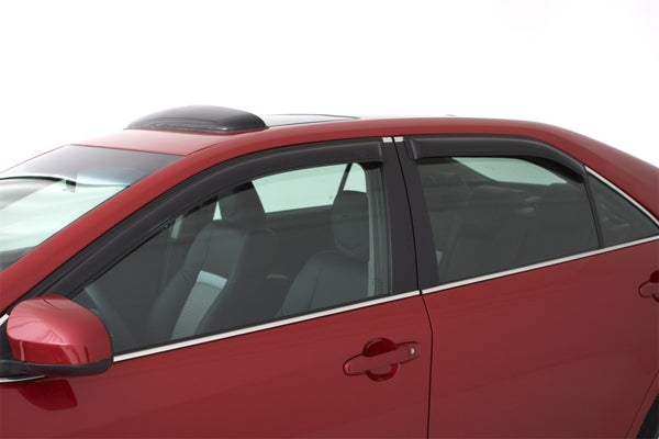 AVS 14-18 Subaru Forester Ventvisor Outside Mount Window Deflectors 4pc - Smoke - 94375 for 2014-2019 Subaru Forester - front