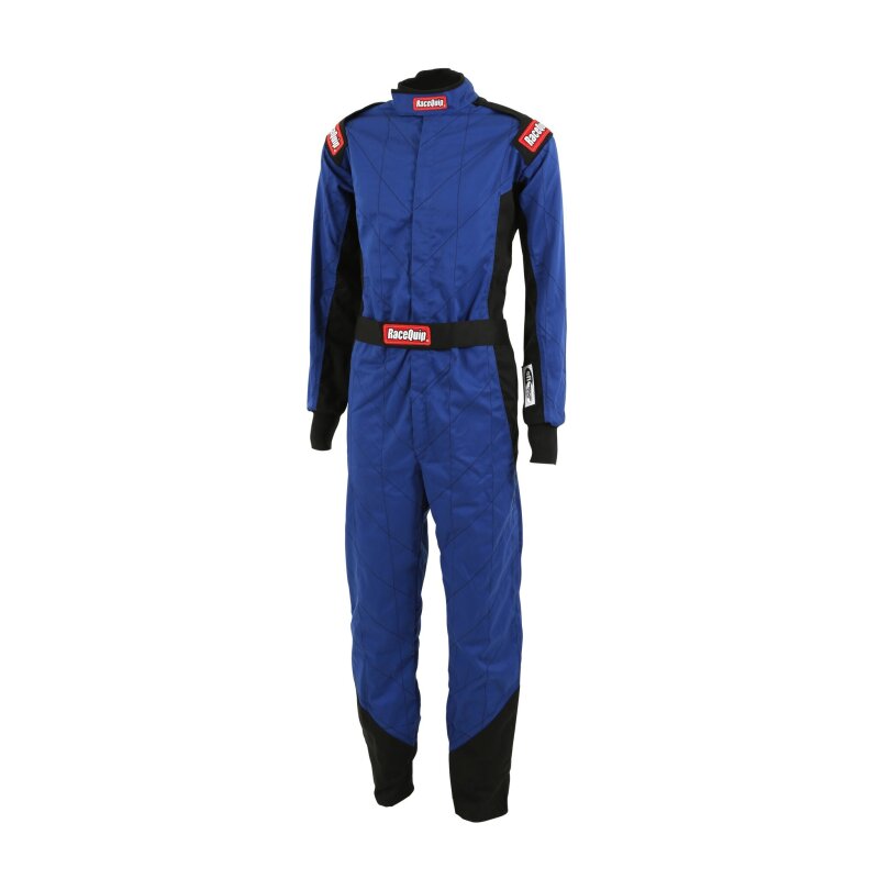RaceQuip Blue Chevron-1 Suit - SFI-1 Medium - 130923RQP