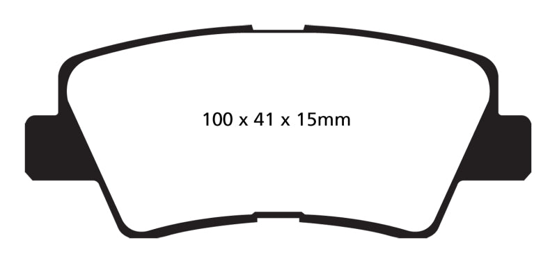 EBC 09-11 Hyundai Azera 3.3 Redstuff Rear Brake Pads - DP32031C