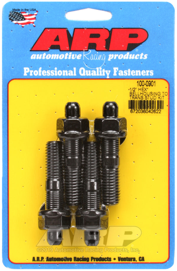 ARP 1/2in Dia Hex Bellhousing to Trans Stud Kit - 100-0901 by ARP