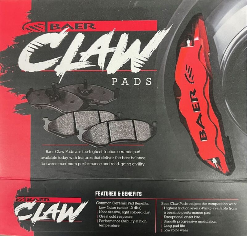 Baer Brakes 20-26 Chevrolet Silverado 2500/3500HD Claw Front/Rear Brake Pads - D2250