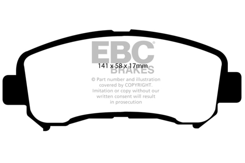 EBC 14+ Nissan Juke 1.6 Turbo Nismo RS Ultimax2 Front Brake Pads - UD1374