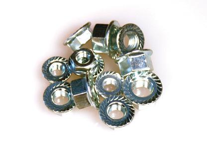 ARP 1/4-28 SS Flanged Hex Nut Kit - 10 Pack - 200-8639 by ARP