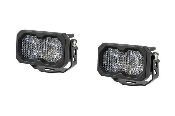 Diode Dynamics C2 2.0 Sport White Flood Standard RBL (pair) - DD8096P by Diode Dynamics - front view