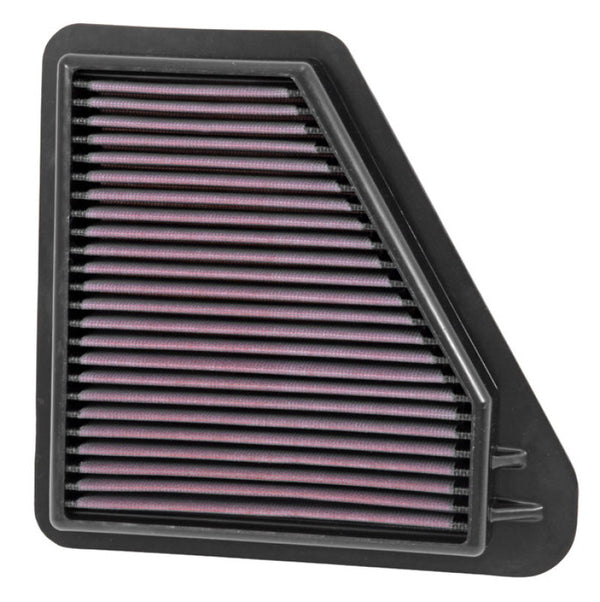 K&N 13-17 Honda Civic IX L4-1.6L DSL Replacement Drop In Air Filter - 33-3012 by K&N Engineering - front view