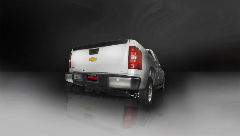 Corsa 2011-2013 GMC Sierra Ext. Cab/Std. Bed 1500 6.2L V8 Black Sport Cat-Back Exhaust - 14523BLK