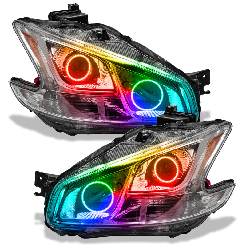 Oracle 09-13 Nissan Maxima SMD HL (Non-HID)-Chrome - ColorSHIFT w/ Simple Controller SEE WARRANTY - 7177-504