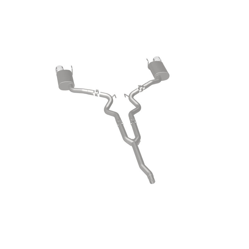 MagnaFlow Cat Back, SS, 2.5in, Street, Dual Split Polished 4.5in Tips 2015 Ford Mustang Ecoboost - 19097