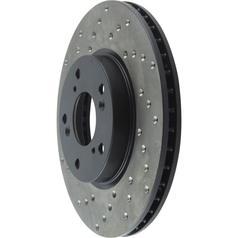 StopTech 06-18 Honda Civic Cryo Drilled Sport Right Front Rotor - 128.40036CR