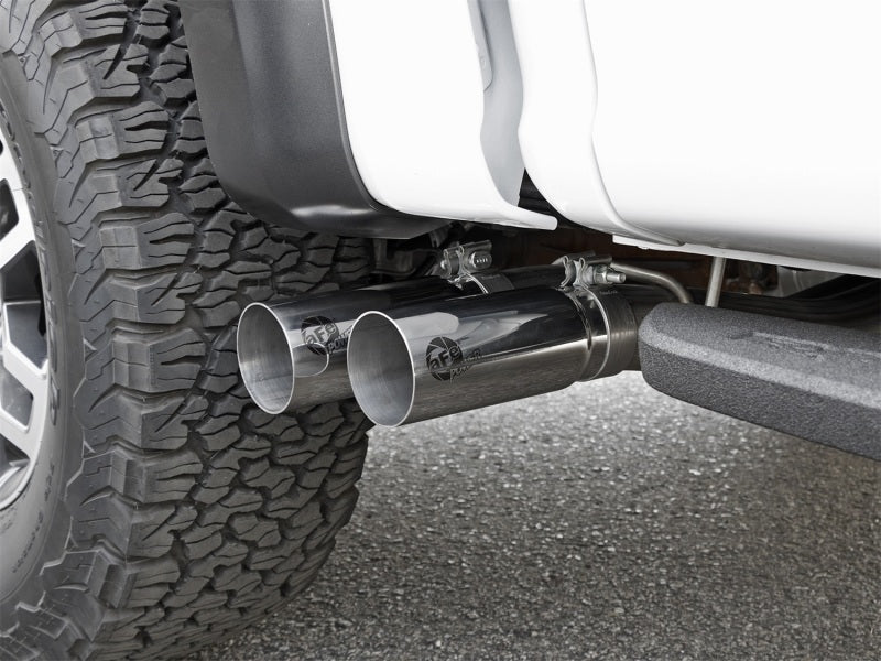 aFe POWER Rebel Series 3in 409 SS Cat Back Exhaust w/ Polished Tips 17 Ford F-150 Raptor V6-3.5L - 49-43091-P