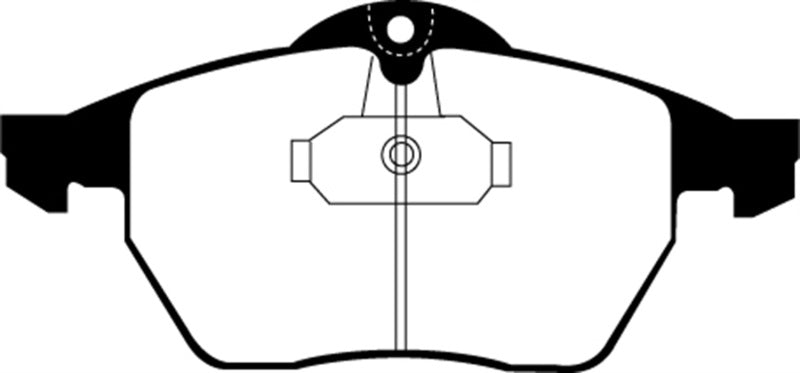 EBC 99-02 Saab 9-3 Convertible Greenstuff Front Brake Pads - DP21062