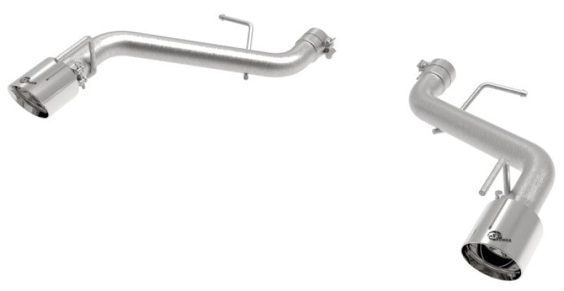 aFe POWER MACH Force-Xp 2.5in Axle-Back Exhaust System 16-20 Chevrolet Camaro SS V8 6.2L - Polished - 49-44118-P