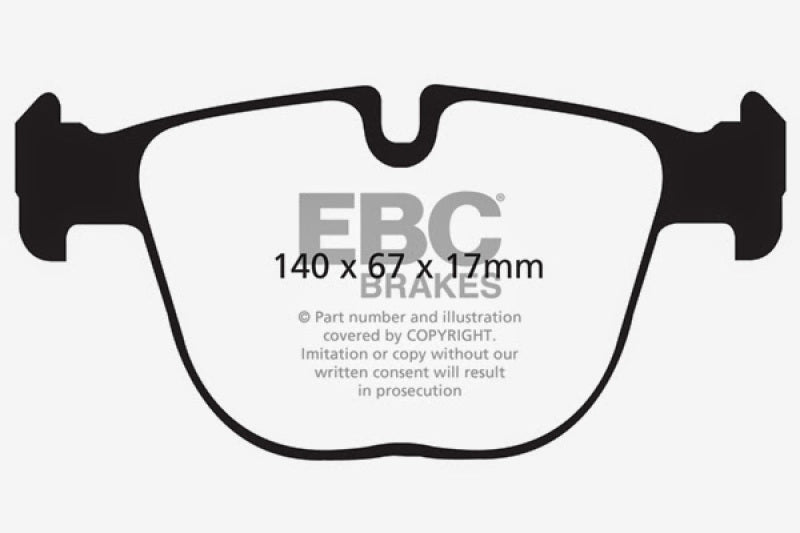 EBC 10-11 BMW X5M 4.4TT Bluestuff Rear Brake Pads - DP52008NDX