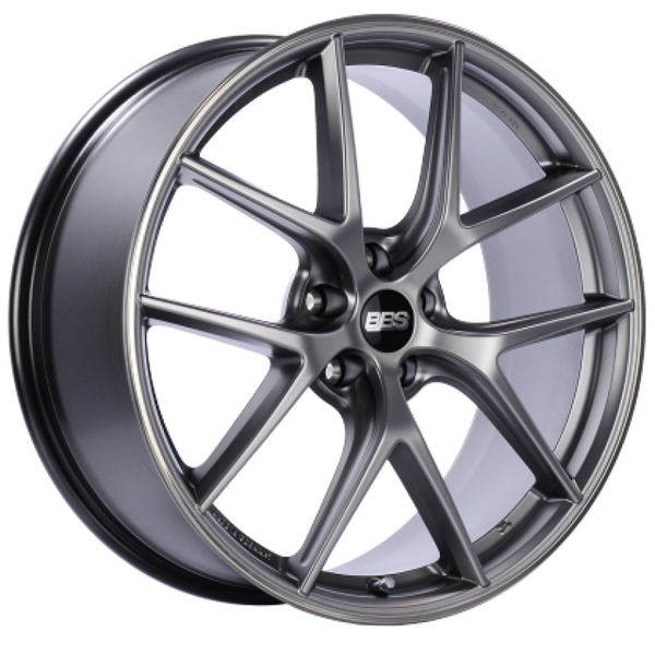 BBS CI-R 19x8.5 5x114.3 ET43 Platinum Silver Polished Rim Protector Wheel -82mm PFS/Clip Required - CI2105PSPO by BBS