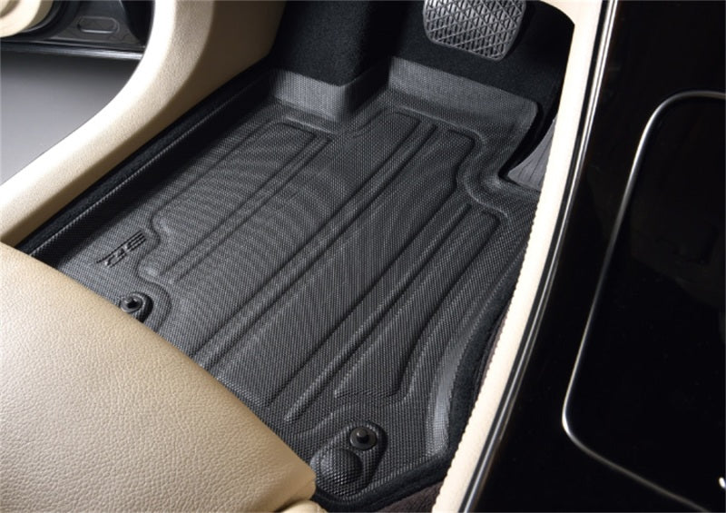 3D MAXpider 19-21 Porsche Cayenne 2021 Cayenne GTS Elegant Hybrid 1st Row Floormat - Black - SLPO01914709