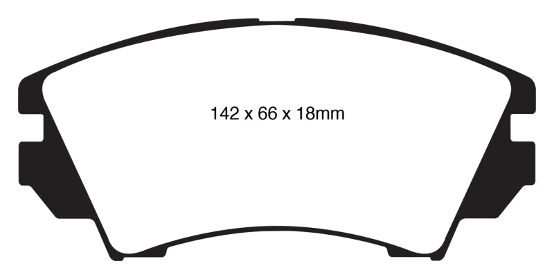 EBC 10+ Buick Allure (Canada) 3.0 Yellowstuff Front Brake Pads - DP42014R