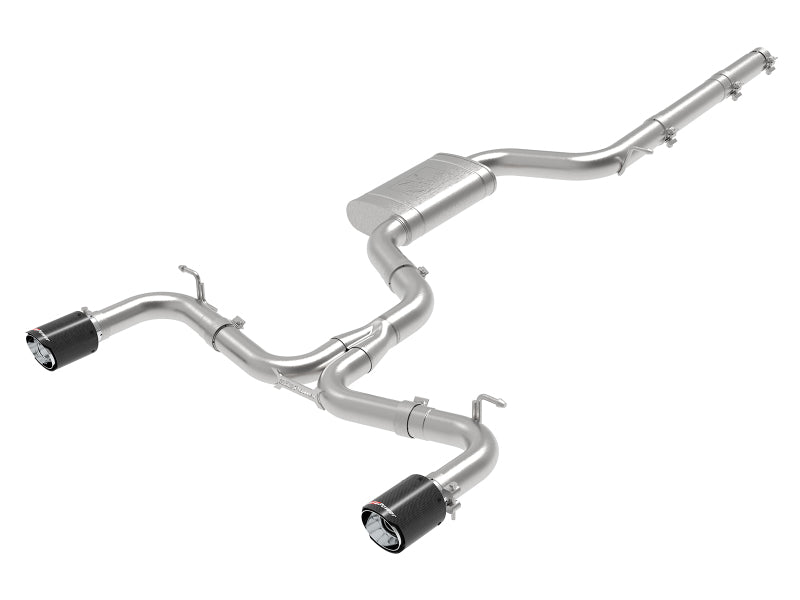 aFe MACHForce XP 3in-2.5in SS Exhaust Cat-Back 18-19 Volkswagen GTI (MK7.5) L4-2.0L (t) - Carbon - 49-36422-C