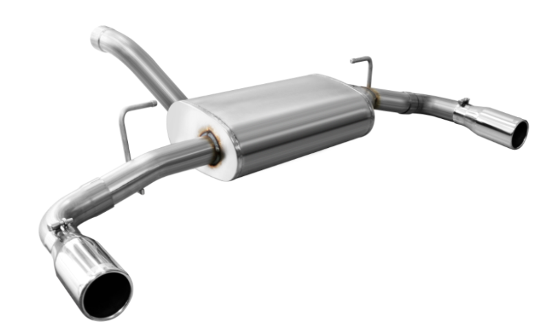 Corsa 2018-2024 Jeep Wrangler JL 2.5in Dual Rear Exit Polished Tips Touring Axle-Back Exhaust - 21016