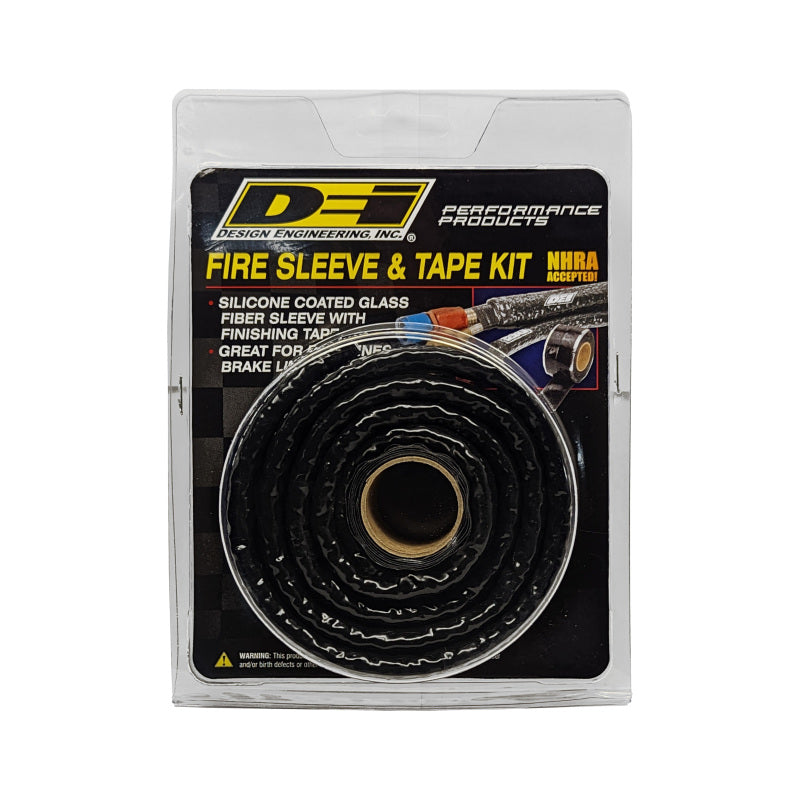 DEI Fire Sleeve and Tape Kit 3/8in I.D. x 3ft