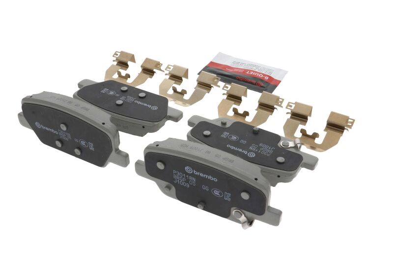 Brembo OE 20-24 Hyundai Palisade/19-20 Santa Fe/20-24 Kia Telluride PRIME Ceramic Brake Pad - Rear - P30118N