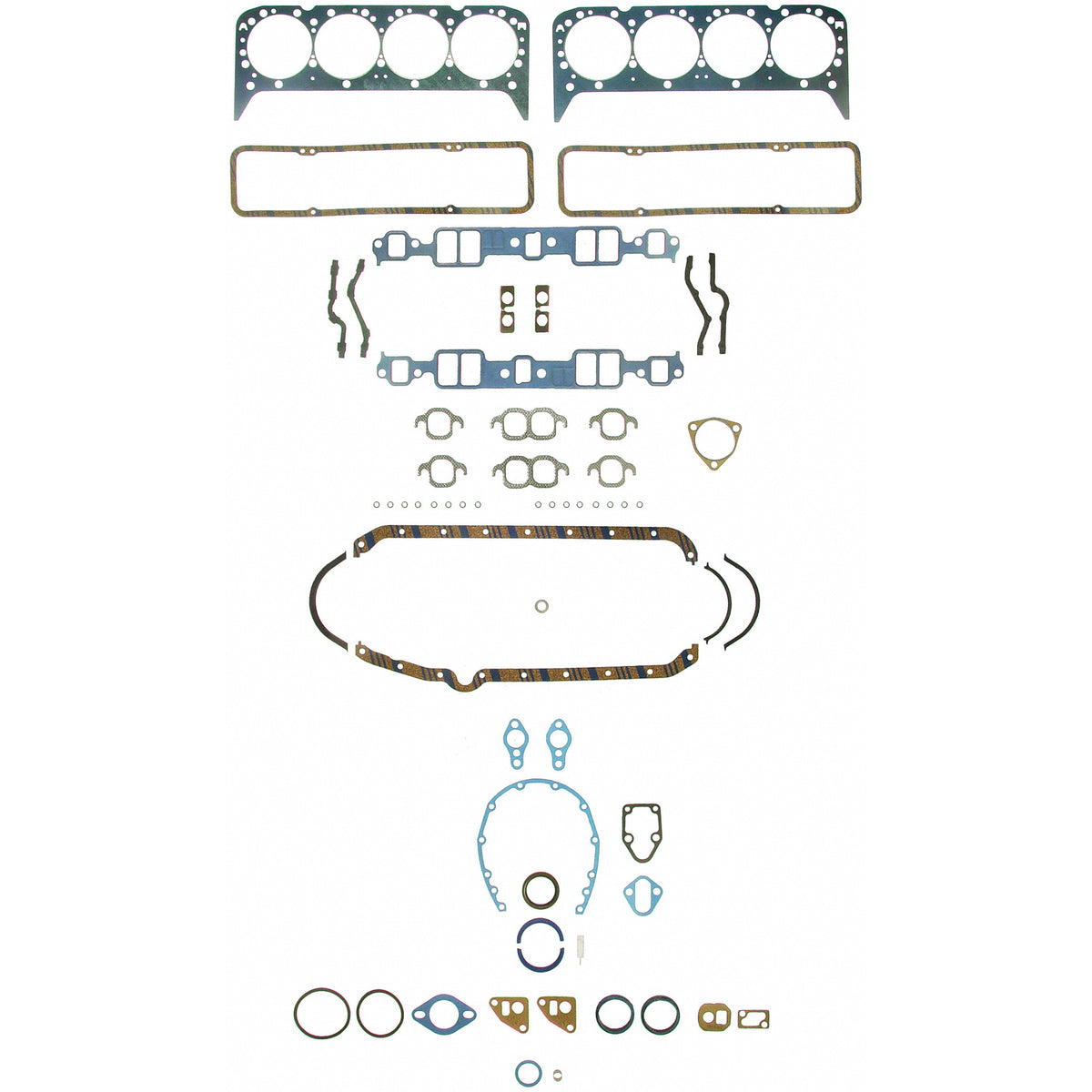 Fel-Pro Chevrolet Chevelle FS 8364 PT-3 Engine Gasket Set - FS8364PT3 for 1970-1976 Chevrolet Chevelle - front view
