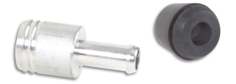 Vibrant 19mm (3/4in) O.D. Aluminum Vacuum Hose Fitting (includes Rubber Grommet) - 2897