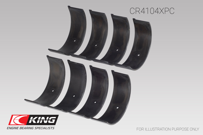 King Audi/VW 83-03 1.6L/1.8L/2.0L (Size STDX) Performance Coated Rod Bearing Set - CR4104XPCSTDX