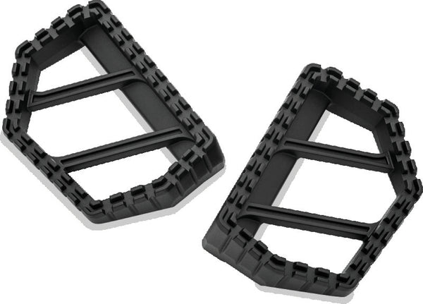 Kuryakyn Riot Mini Boards Without Adaptor Satin Black - 3597 - front view