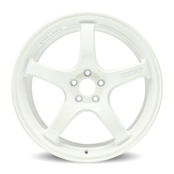 Gram Lights 57CR 19x9.5 +25 5x114.3 Ceramic White Wheel - WGCR425EOXZ by Gram Lights
