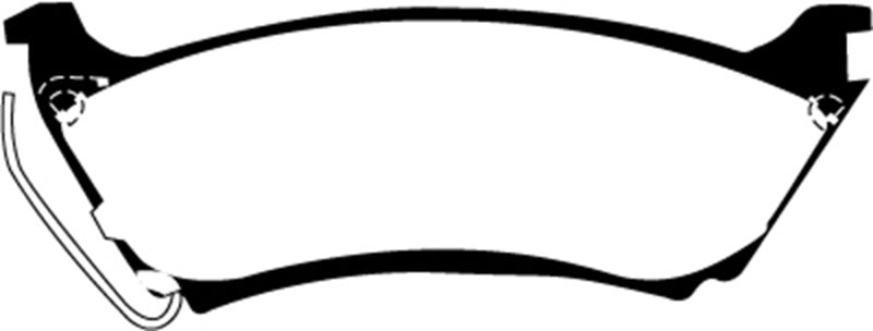 EBC 98 Mercedes-Benz M-Class (ML) ML320 3.2 Redstuff Rear Brake Pads - DP31233C