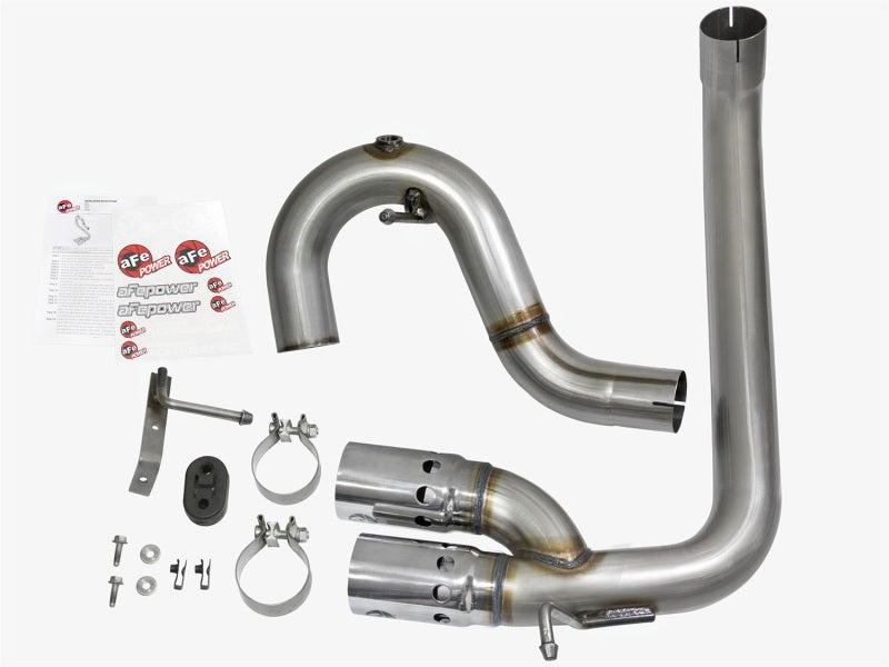 aFe Rebel Series DPF-Back 3in Side Exit SS Exhaust w/ IC Polished Tips 2016 GM Colorado/Canyon 2.8L - 49-44065-P