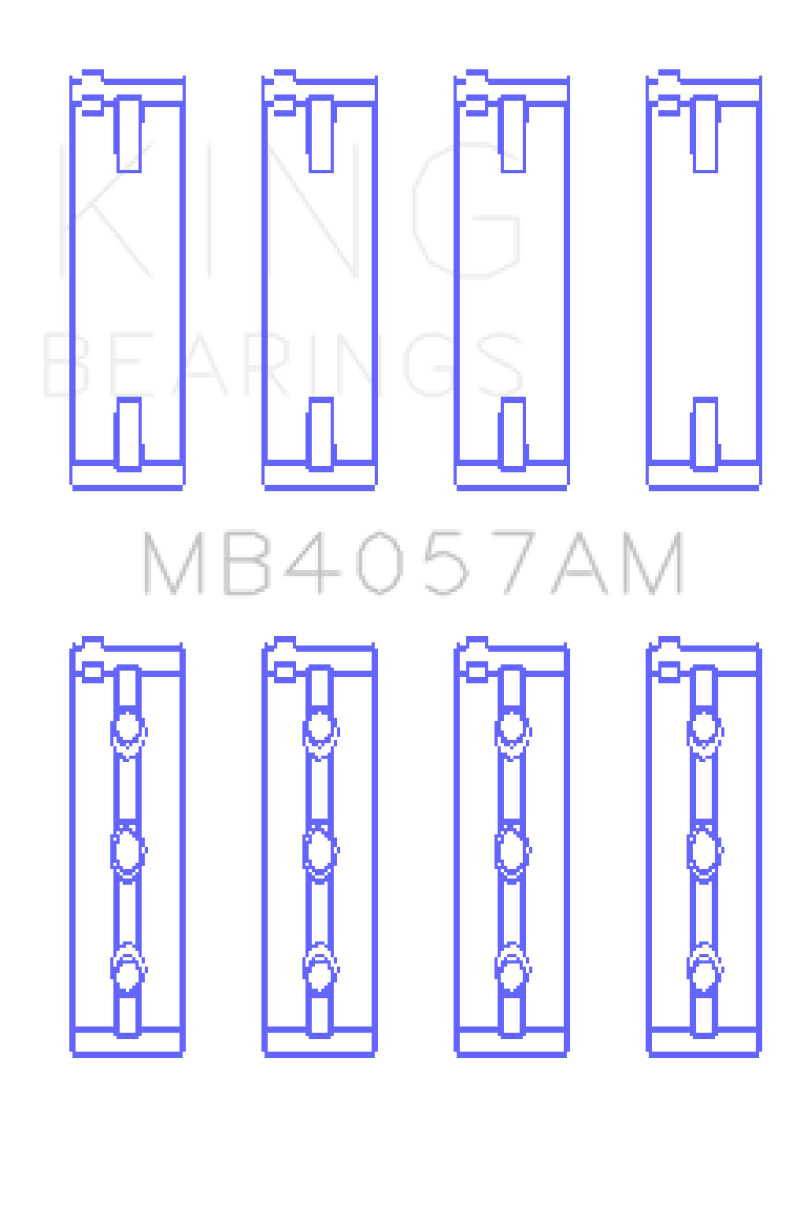 King Honda C27A4 2.7L (Size STD) Main Bearing Set - MB4057AM