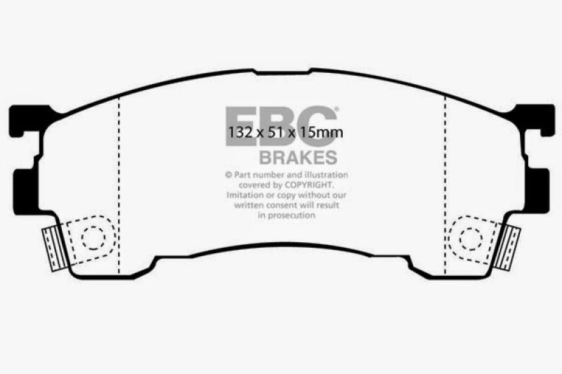 EBC 93-97 Ford Probe 2.0 16v Greenstuff Front Brake Pads - DP2971