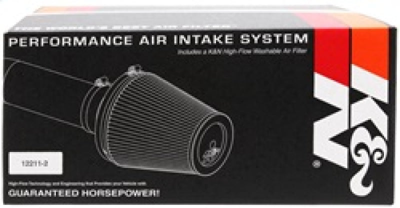 K&N 06-09 Ford Fusion V6-3.0L Silver Typhoon Short Ram Intake - 69-3515TS for 2006-2009 Ford Fusion - front view