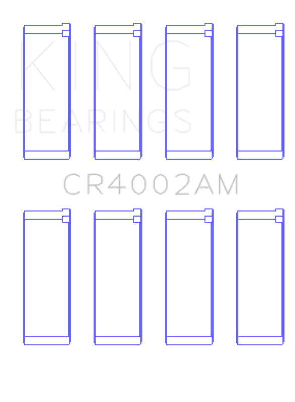 King Ford/Kia/Mazda DOHC 16 Valve/SOHC 16 Valve/SOHC 8 Valve (Size +0.25) Rod Bearing Set - CR4002AM0.25