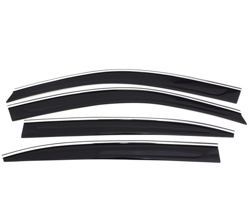 AVS 2018 Nissan Rogue Ventvisor Low Profile Window Deflectors 4pc - Chrome - 794014