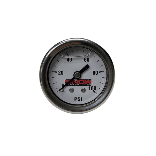 Snow 0-100PSI Fuel Pressure Gauge (1/8in NPT) - SNF-20010 by Snow Performance - front view