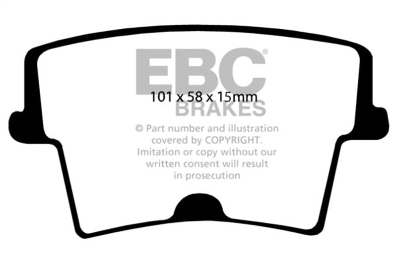 EBC 06-10 Chrysler 300 Limited 3.5 4WD Greenstuff Rear Brake Pads - DP21722/2