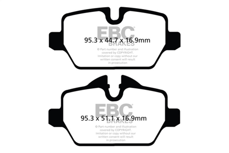EBC 10+ Mini Countryman 1.6 Cooper Greenstuff Rear Brake Pads - DP22102