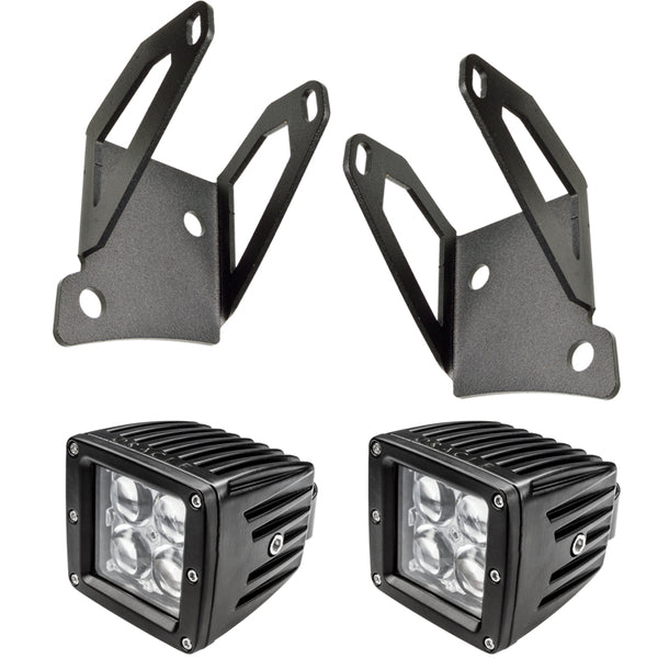 Oracle Jeep JK Single Mounting Pillar Brackets/Lights SEE WARRANTY - 2150-504 for 2007-2021 Jeep Wrangler - front view