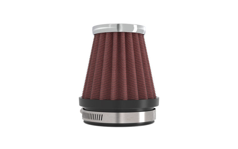 K&amp;N Universal Chrome Filter 2 1/8 inch FLG / 3 inch Bottom / 2 inch Top / 3 inch Height - RC-2330