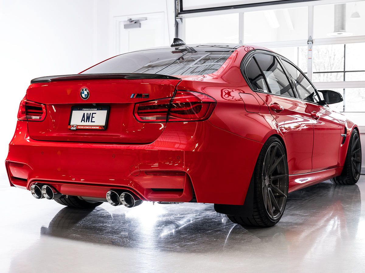 AWE Tuning BMW F8X M3/M4 SwitchPath Catback Exhaust - Diamond Black Tips - 3025-43074