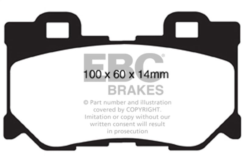 EBC 08-15 Infiniti G37 3.7 Greenstuff Rear Brake Pads - DP21824