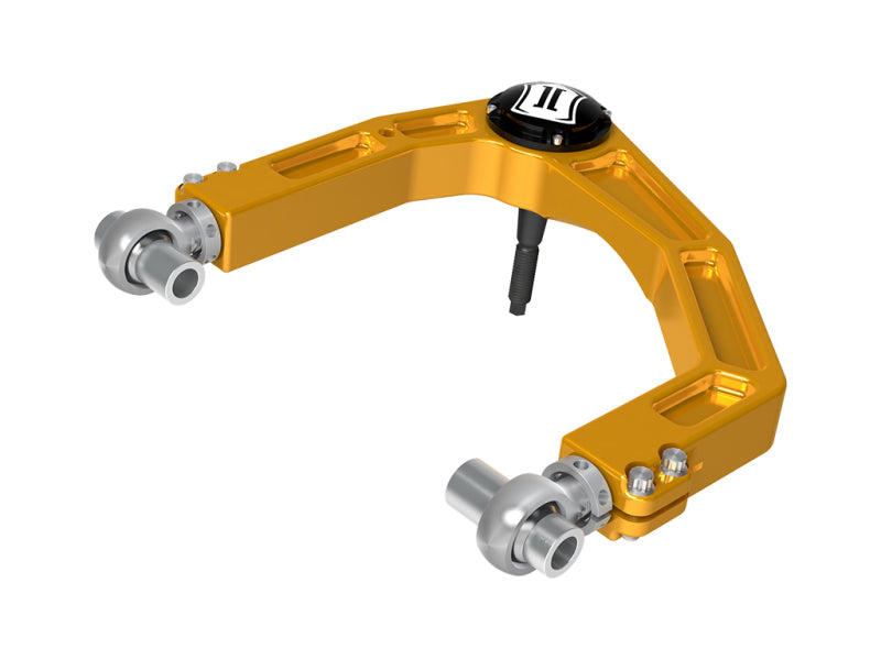 ICON 2024 Toyota Tacoma Billet Upper Control Arm w/ Delta Joint Pro - Gold Anodized - 58552GDJ